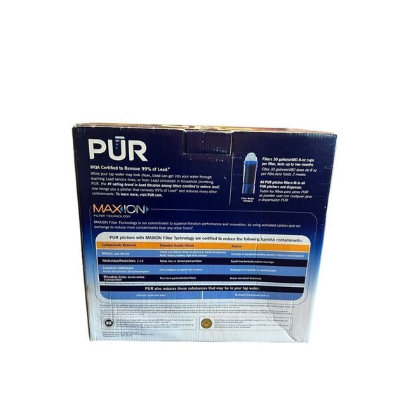 PUR PPT711W Max-Ion 7 Cup Water Pitcher Filtration System With New Filter new - Picture 2 of 3